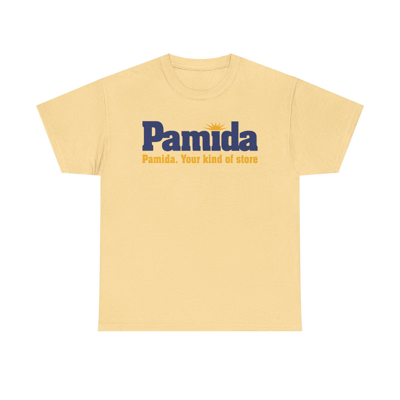 Load image into Gallery viewer, Pamida Your Kind of Store Sun Logo Rural Department Store Chain T-shirt
