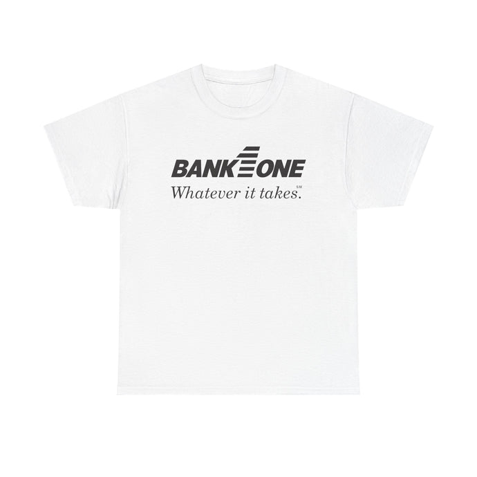 Bank One T-Shirt - Whatever It Takes - Banking Logo - Defunct Financial - Ohio