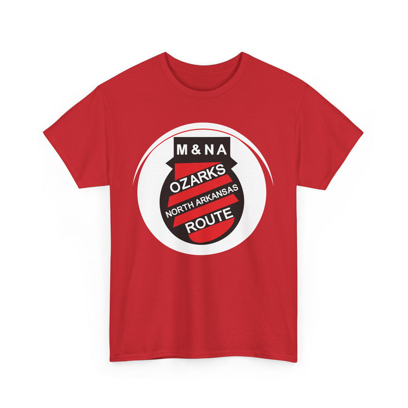 Load image into Gallery viewer, Missouri Arkansas Ozarks North Arkansas Route Railroad Logo T-Shirt
