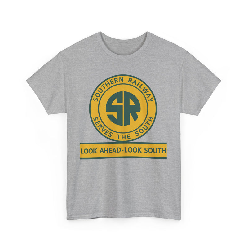 Load image into Gallery viewer, Southern Railway Serves The South Vintage Railroad Logo T-Shirt
