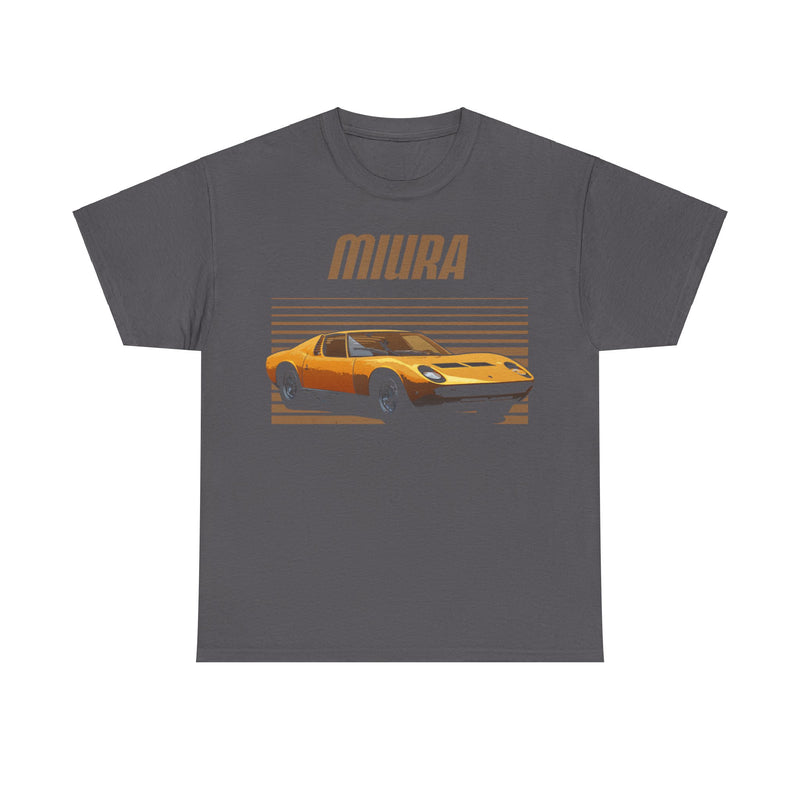 Load image into Gallery viewer, Lamborghini Miura 1966 Nostalgic Automobile Car T-shirt
