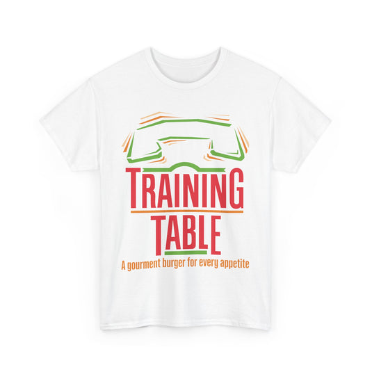 Training Table Gourmet Burger Vintage Restaurant Logo Chain T-Shirt