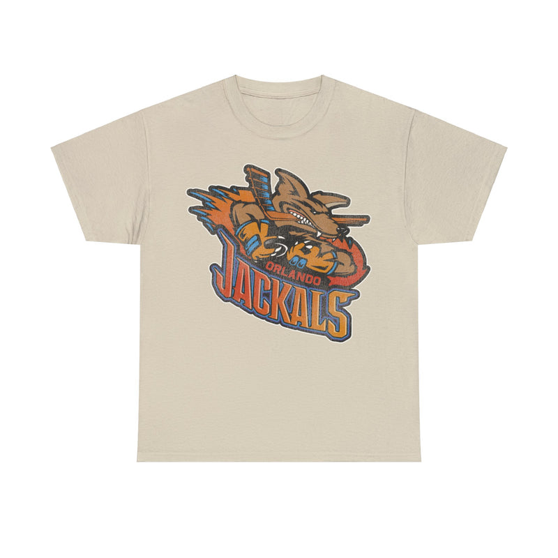 Load image into Gallery viewer, Orlando Jackals Logo Nostalgic Defunct Retro Hockey T-shirt
