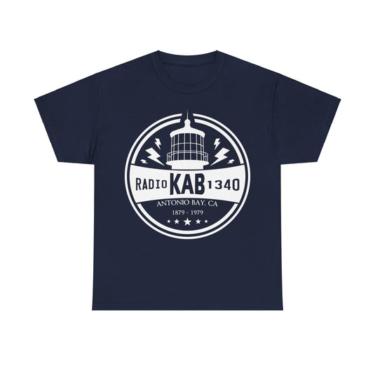 KAB Radio Station Antonio Bay 1340 Distressed Print T-shirt