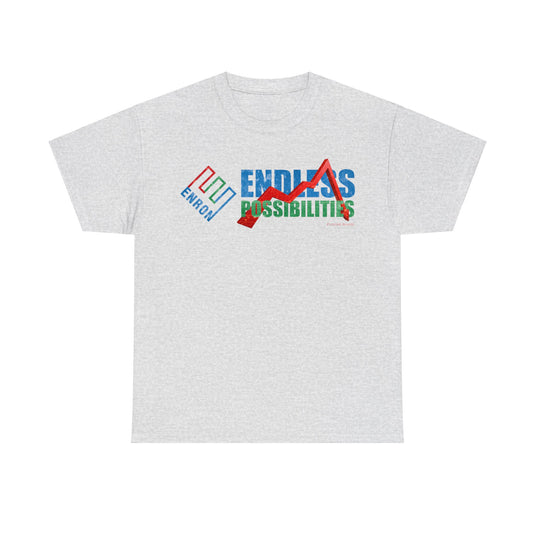 Enron Endless Possibilities Nostalgic Retro Throwback Logo T-shirt