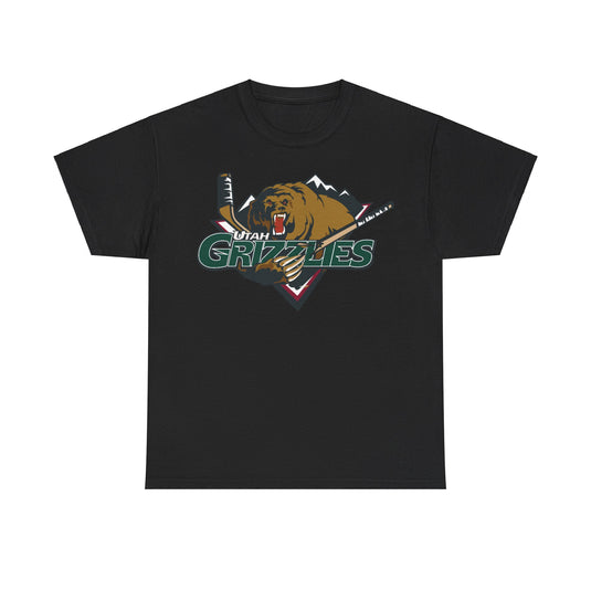 Utah Grizzlies Logo Hockey Team T-shirt