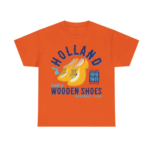 Holland Wooden Shoes Michigan Baseball T-shirt