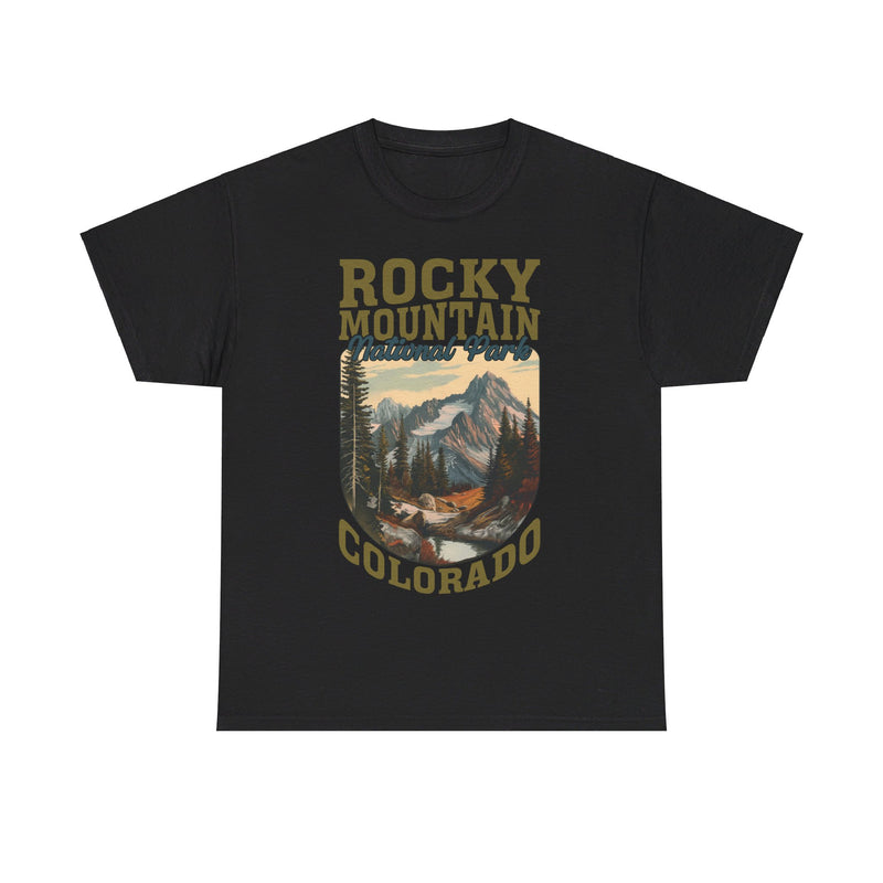 Load image into Gallery viewer, Rocky Mountain National Park Colorado Poster Print T-shirt
