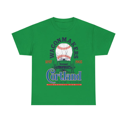 Cortland Wagonmakers Est 1897 New York Baseball T-shirt