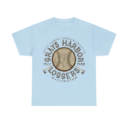 Grays Harbor Loggers Est 1977 Washington Baseball T-shirt