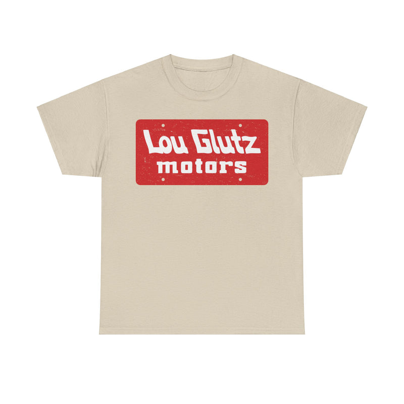 Load image into Gallery viewer, Lou Glutz Motors Car Dealership Nostalgic T-shirt
