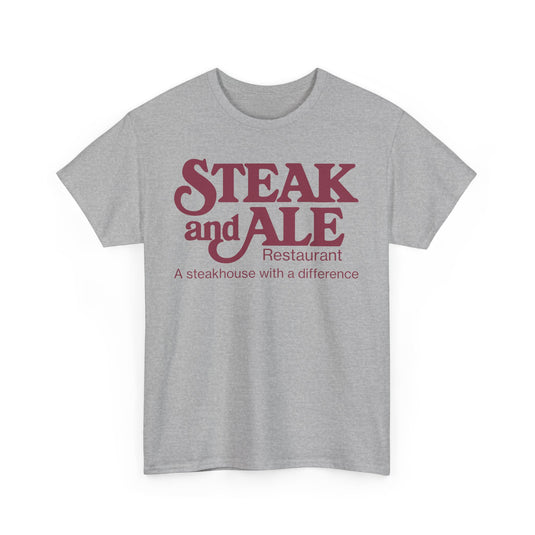 Steak and Ale Restaurant Vintage Steakhouse Logo Classic Dining T-Shirt