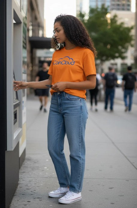 Cash Cloud T-Shirt - Bitcoin ATM Industry Bankrupt Logo Tee