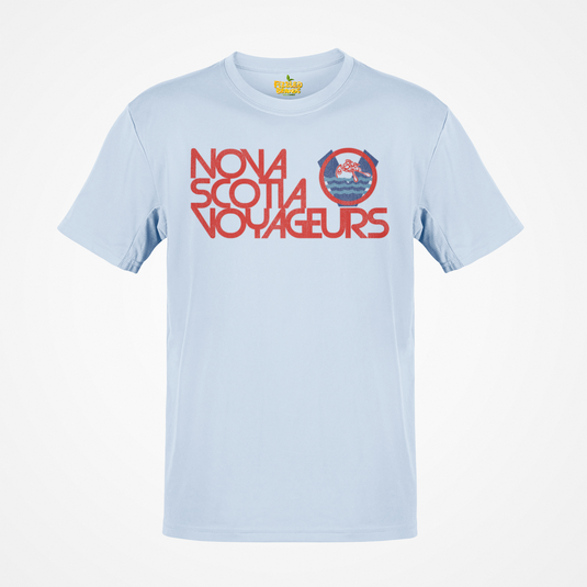 Nova Scotia Voyageurs Red Logo Hockey Team Nostalgic Retro T-shirt