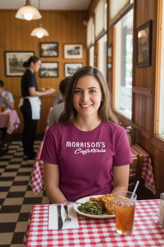 Morrison's Cafeteria T-Shirt - Restaurant Industry Bankrupt Logo Tee