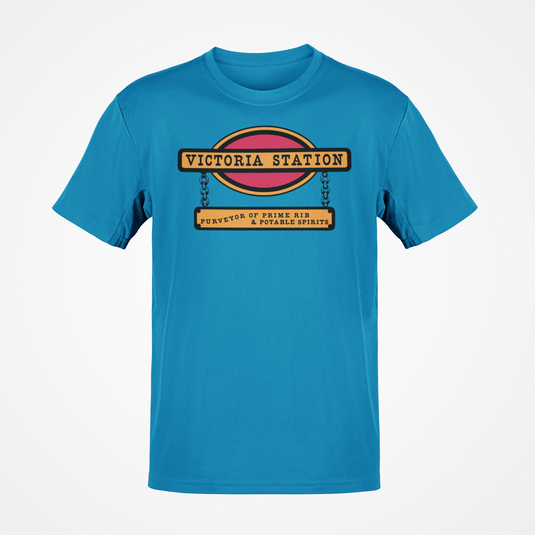 Victoria Station T-Shirt - Restaurant Industry Bankrupt Logo Tee