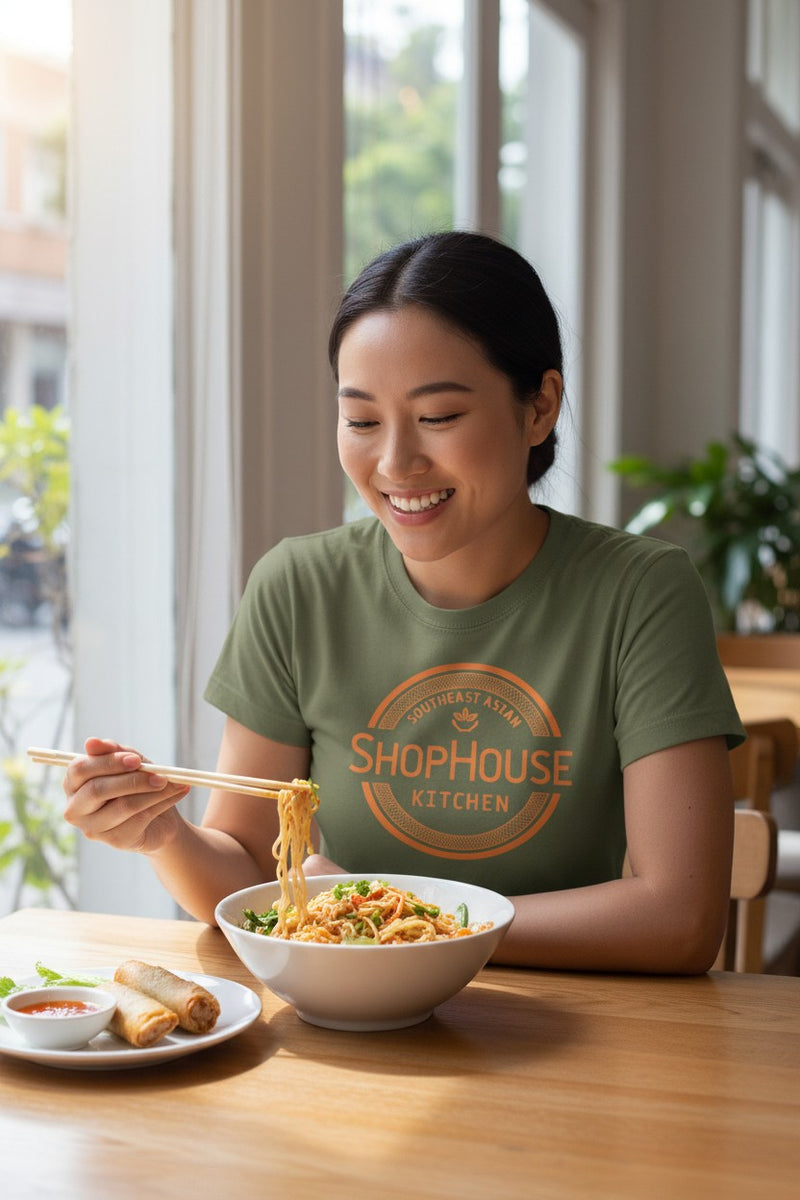 Load image into Gallery viewer, ShopHouse Kitchen T-Shirt - Asian Restaurant Industry Defunct Tee
