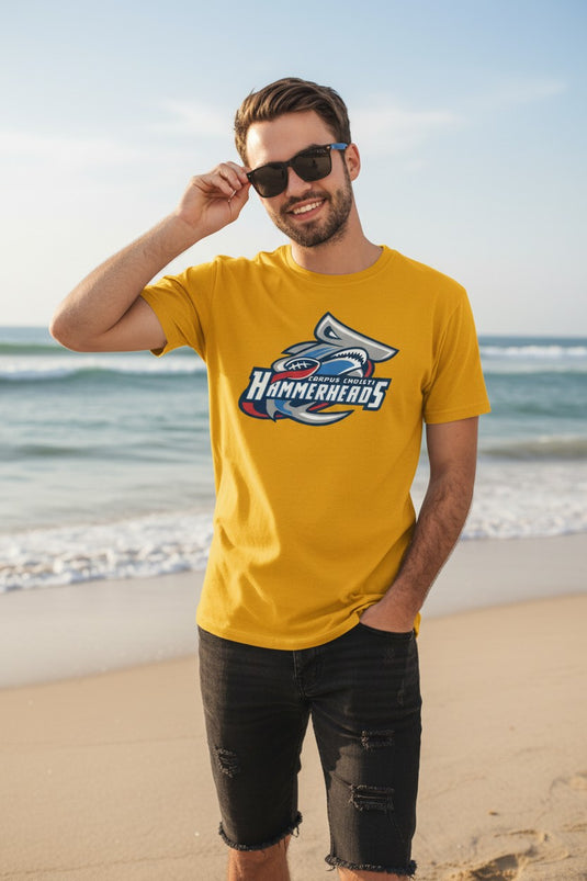 Corpus Christi Hammerheads T-Shirt - Indoor Football 2004-12 Defunct Tee