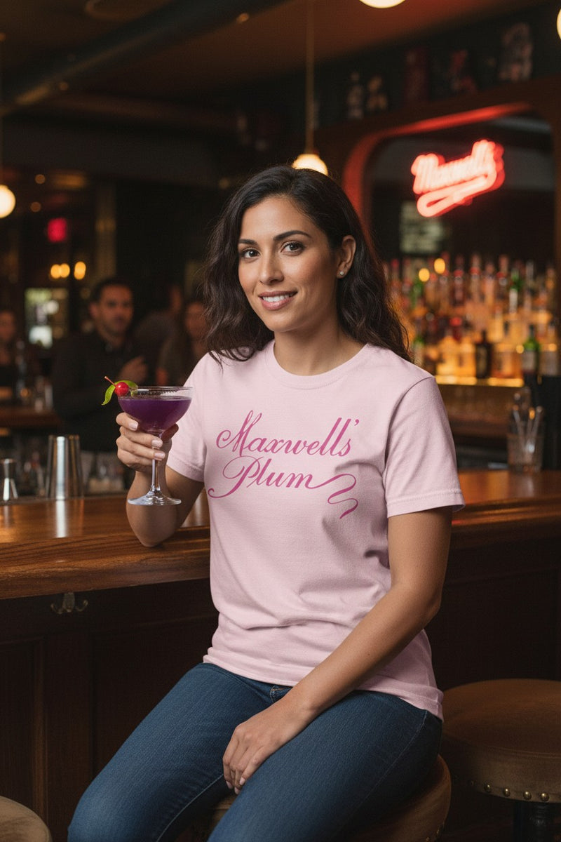 Load image into Gallery viewer, Maxwell's Plum T-Shirt - Restaurant Industry Defunct Logo Tee
