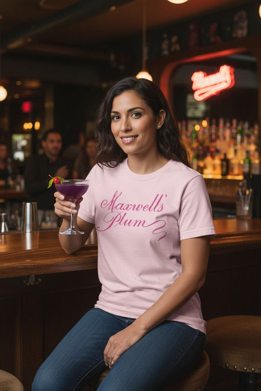 Maxwell's Plum T-Shirt - Restaurant Industry Defunct Logo Tee