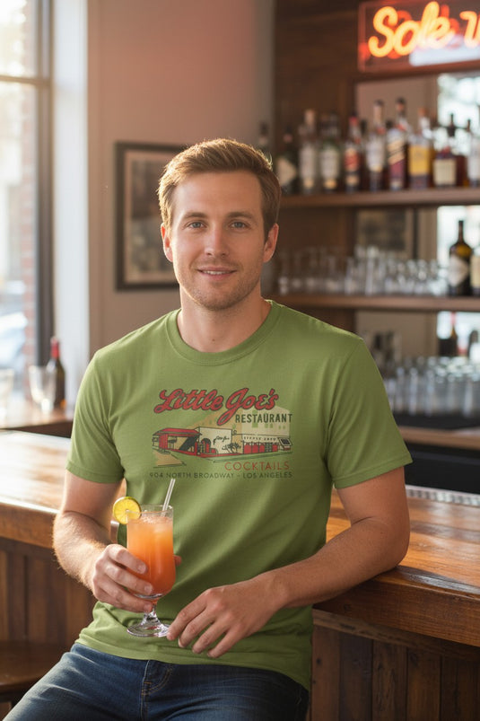 Little Joe's Restaurant T-Shirt - Dining Industry Bankrupt Logo Tee