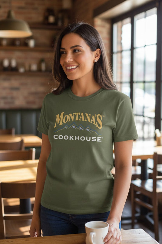 Montana's Cookhouse T-Shirt - Restaurant Industry Defunct Logo Tee