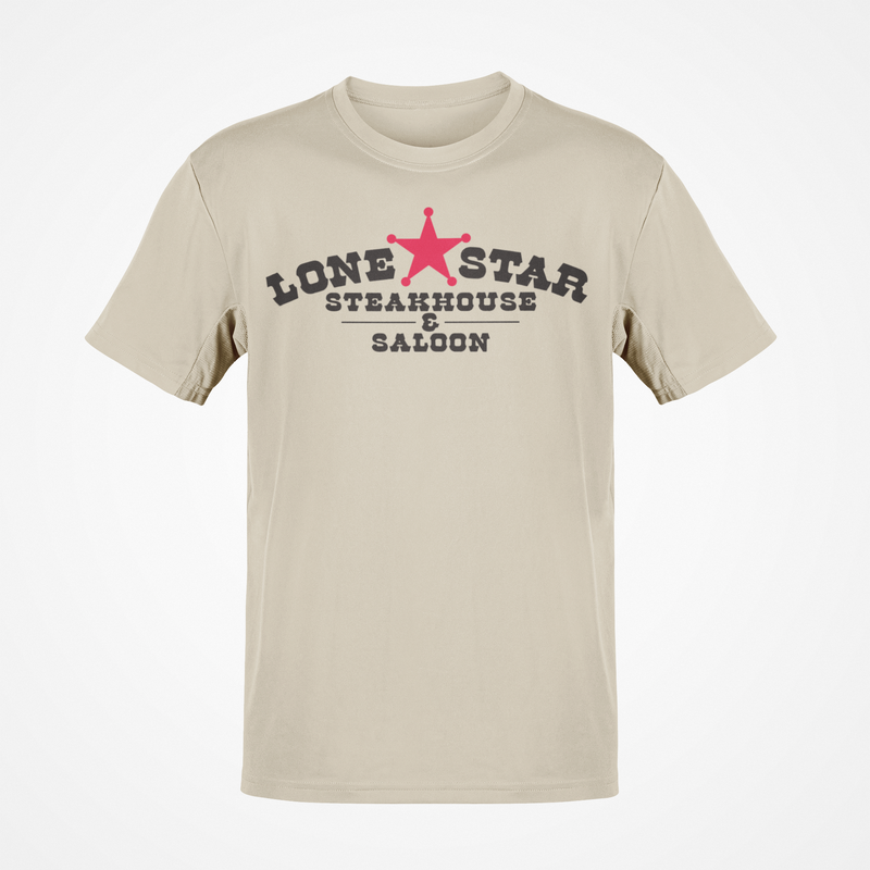 Load image into Gallery viewer, Lone Star Steakhouse T-Shirt - Restaurant Industry Bankrupt Logo Tee
