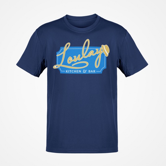 Loulay Kitchen & Bar T-Shirt - Restaurant Industry Defunct Logo Tee