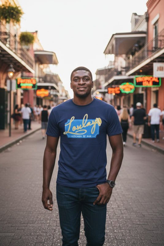 Loulay Kitchen & Bar T-Shirt - Restaurant Industry Defunct Logo Tee