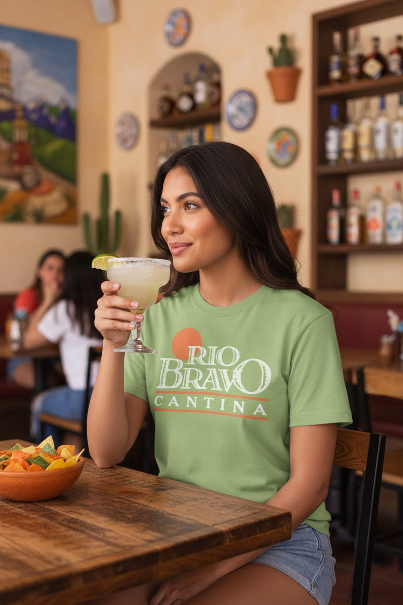 Load image into Gallery viewer, Rio Bravo Cantina T-Shirt - Mexican Restaurant Industry Defunct Tee
