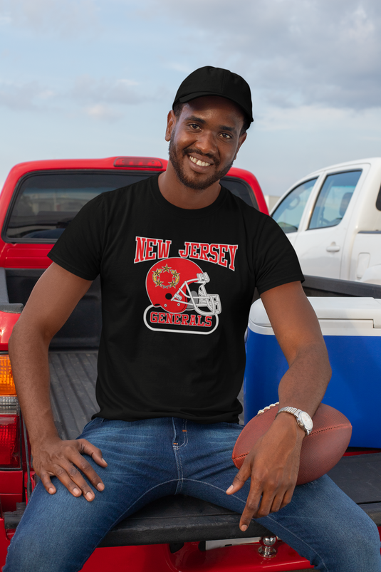 New Jersey Generals Helmet Logo Football Team T-shirt