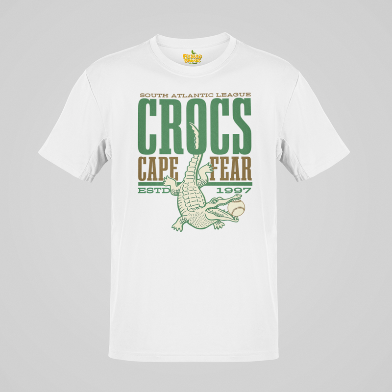 Load image into Gallery viewer, Cape Fear Crocs Est 1997 North Carolina Baseball Team T-shirt
