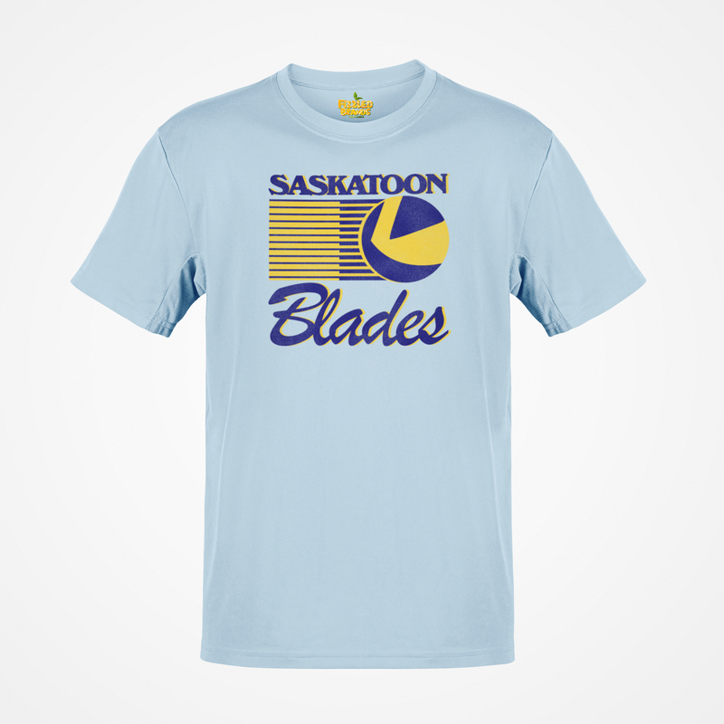 Load image into Gallery viewer, Saskatoon Blades Hockey Team Nostalgic Logo T-shirt
