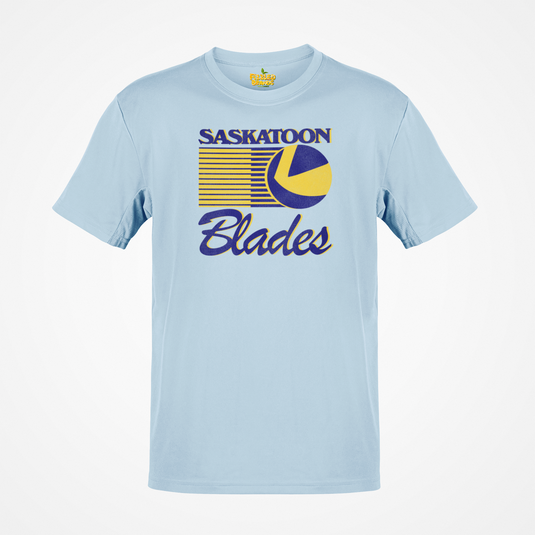 Saskatoon Blades Hockey Team Nostalgic Logo T-shirt