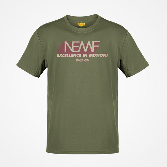 NEMF New England Motor Freight 1918 Trucking Distressed Print T-shirt