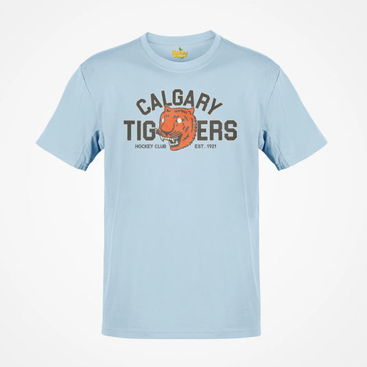 Calgary Tigers Hockey Team Nostalgic Logo T-shirt