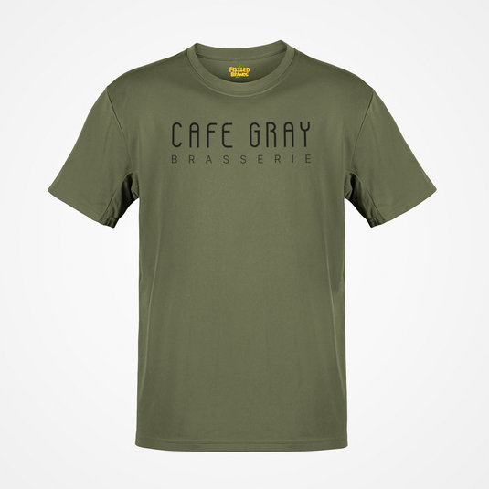 Café Gray T-Shirt - Fine Dining Restaurant Industry Defunct Logo Tee