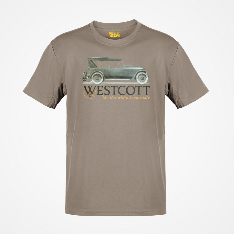 Load image into Gallery viewer, Westcott The Car With A Longer Life Vintage American Auto Logo T-shirt
