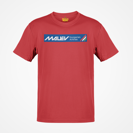 Malev Hungarian Airlines Vintage European Flag Carrier Aviation T-shirt