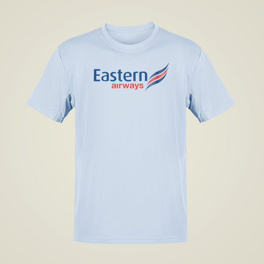Eastern Airways Vintage Airline Logo T-Shirt - Aviation Enthusiast