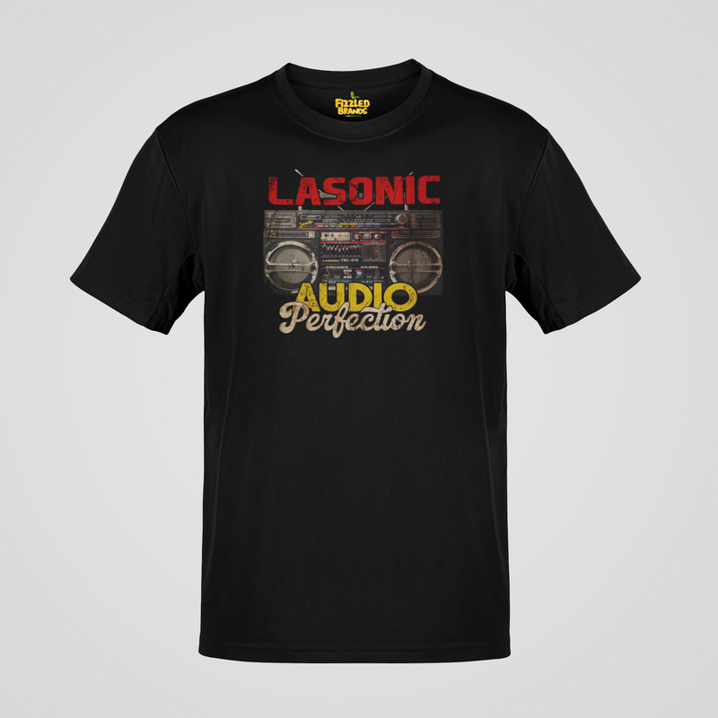 Load image into Gallery viewer, Lasonic Audio Perfection Electronics Corporation Boom Box T-shirt
