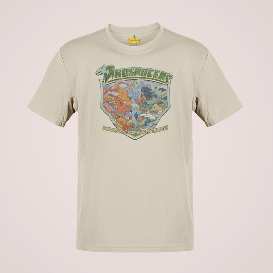 Dinosaucers Battle for Earth 1987 Cartoon Televison Show T-shirt