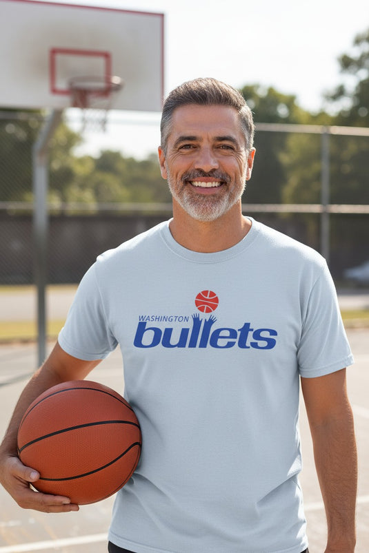 Washington Basketball Bullets Hands Up Retro T-shirt