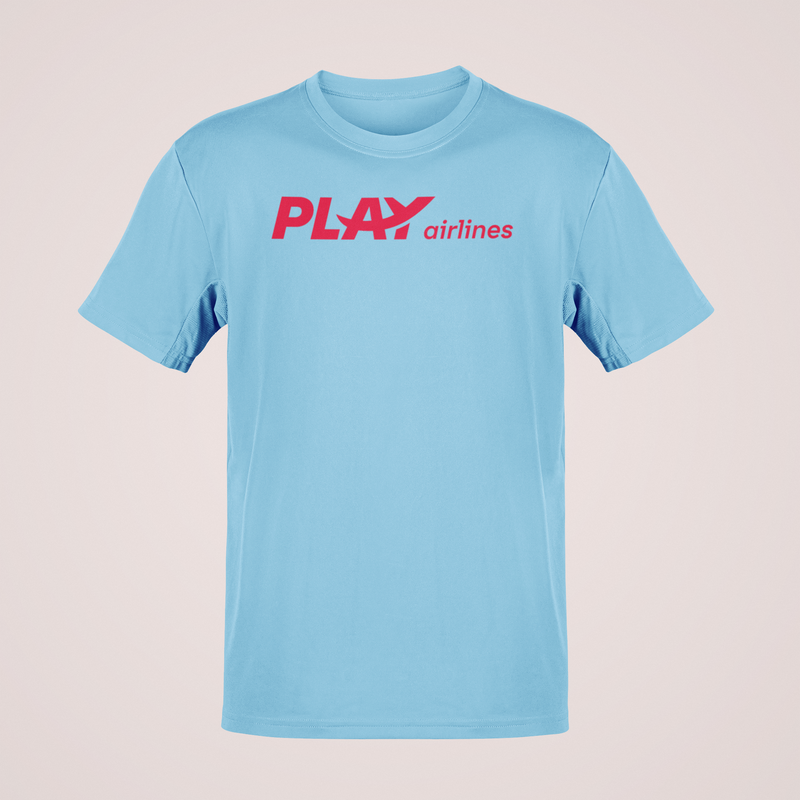Load image into Gallery viewer, PLAY Airlines Icelandic Low-Cost Carrier Logo T-Shirt Aviation
