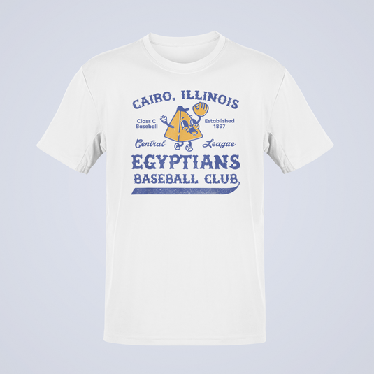 Cairo Egyptians Illinois Nostalgic Retro Baseball T-shirt