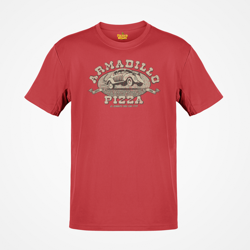 Load image into Gallery viewer, Armadillo Pizza Restaurant 1988 Distressed Print T-shirt
