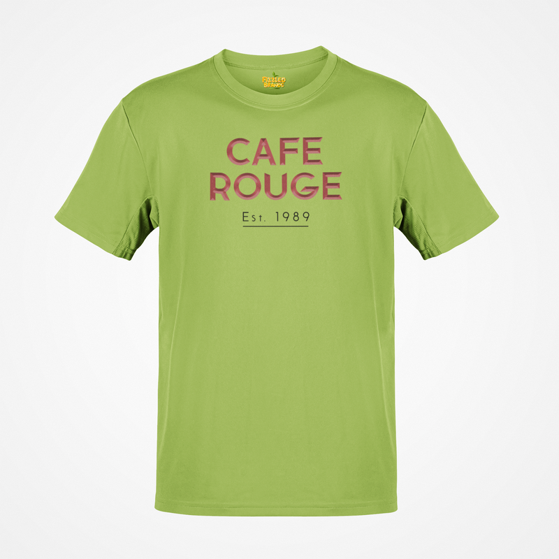 Load image into Gallery viewer, Cafe Rouge T-Shirt - French Bistro Restaurant Industry Defunct Logo Tee

