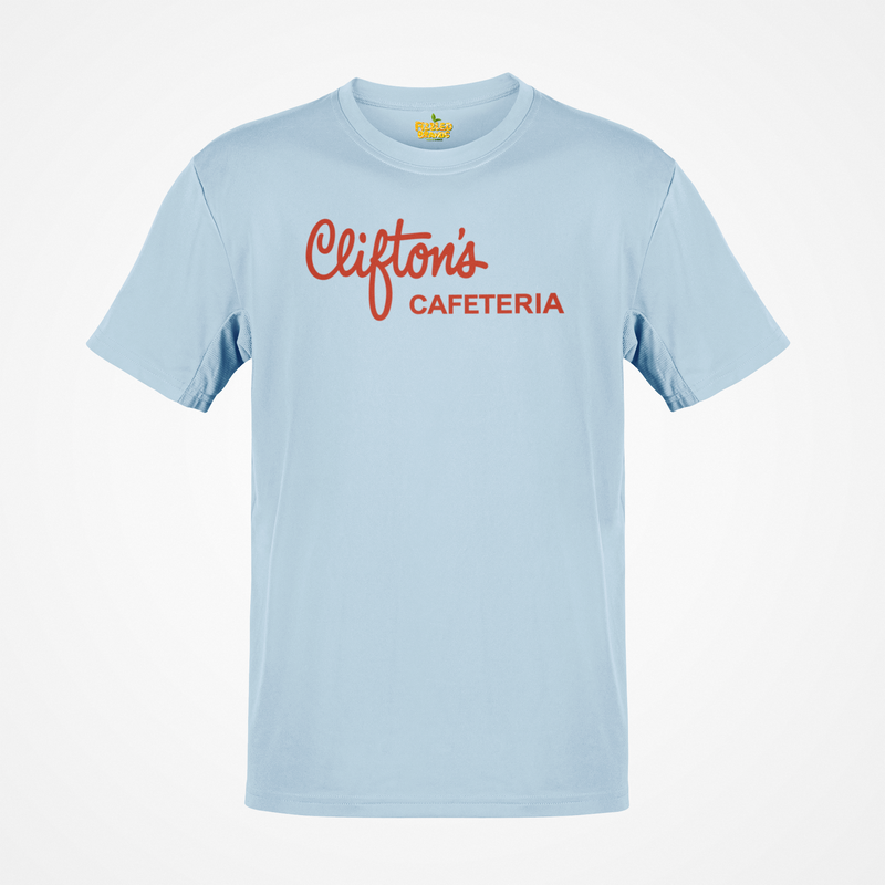 Load image into Gallery viewer, Clifton's Cafeteria T-Shirt - Cafeteria Restaurant Industry Defunct Logo Tee
