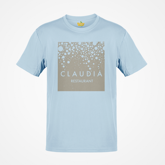 Claudia Restaurant T-Shirt - Fine Dining Industry Defunct Logo Tee