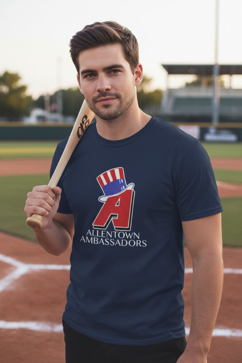 Load image into Gallery viewer, Allentown Ambassadors Nostalgic Retro Baseball Team T-shirt
